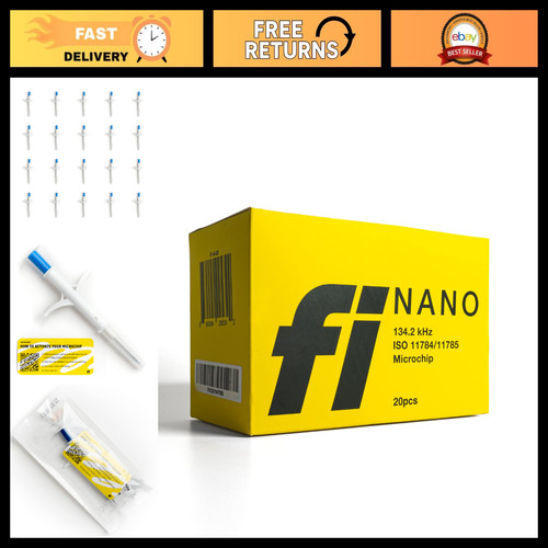 Pack nano dog microchips - 20-pack,