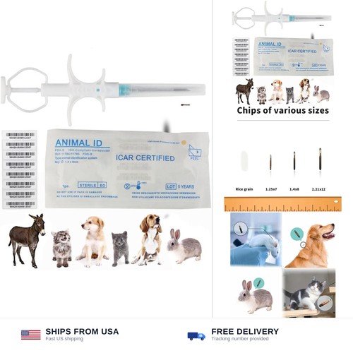 Pet microchip 134 2khz fdx - pet,